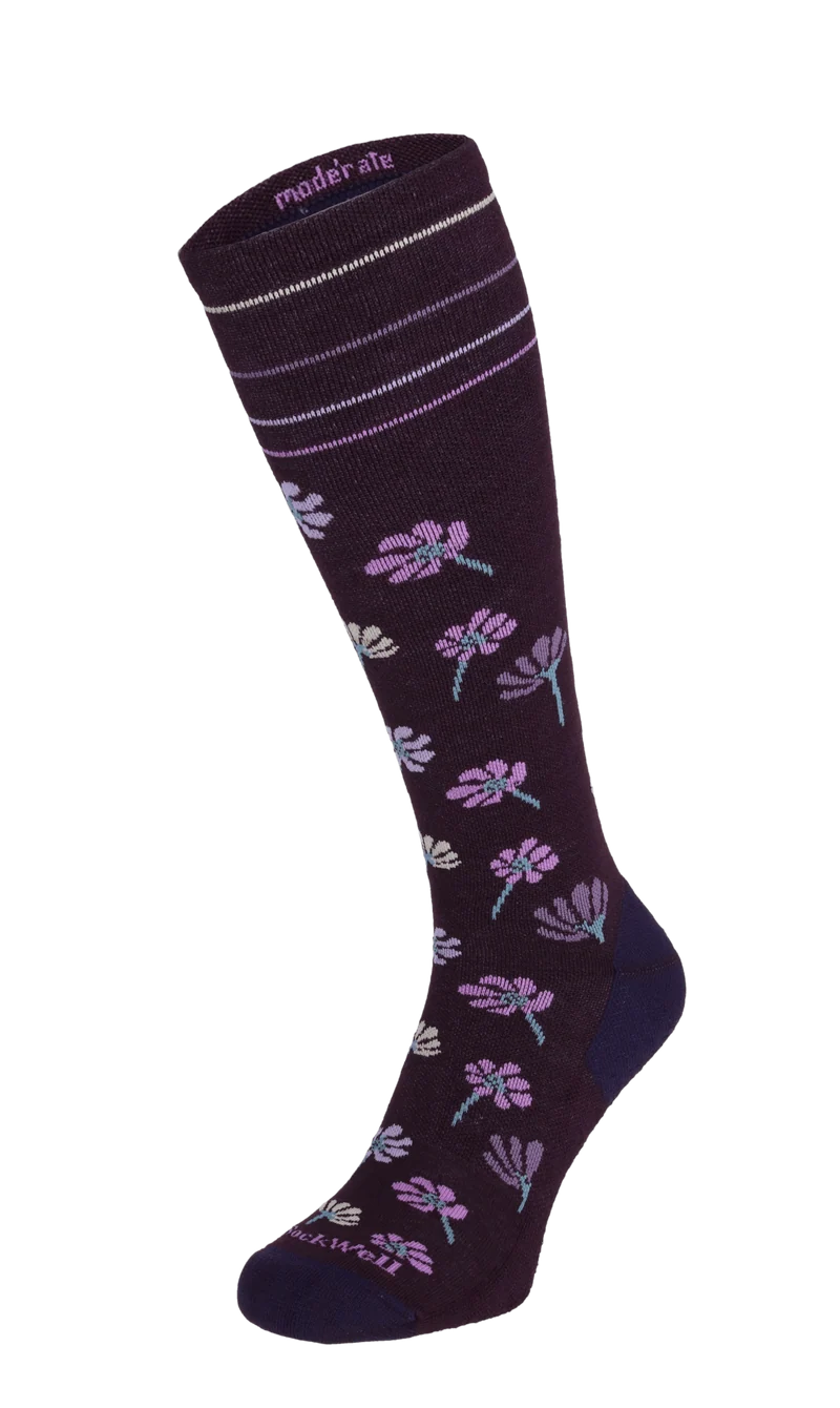 Field Flower Dames Compressiekousen Klasse 1 Blackberry