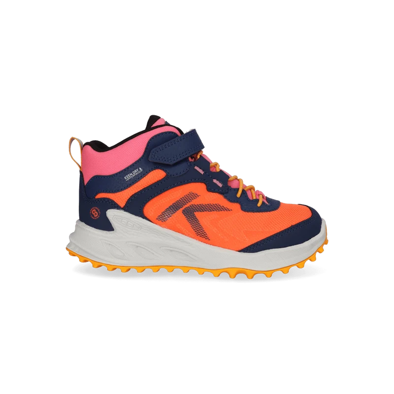 Zionic Mid Younger Kids Wandelschoenen Naval Academy/Nasturtium