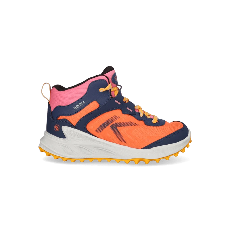 Zionic Mid Older Kids Wandelschoenen Naval Academy/Nasturtium