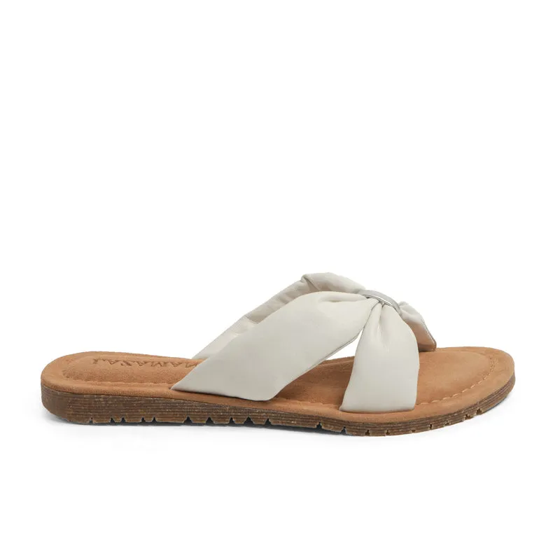 Edita Dames Slippers Leer White