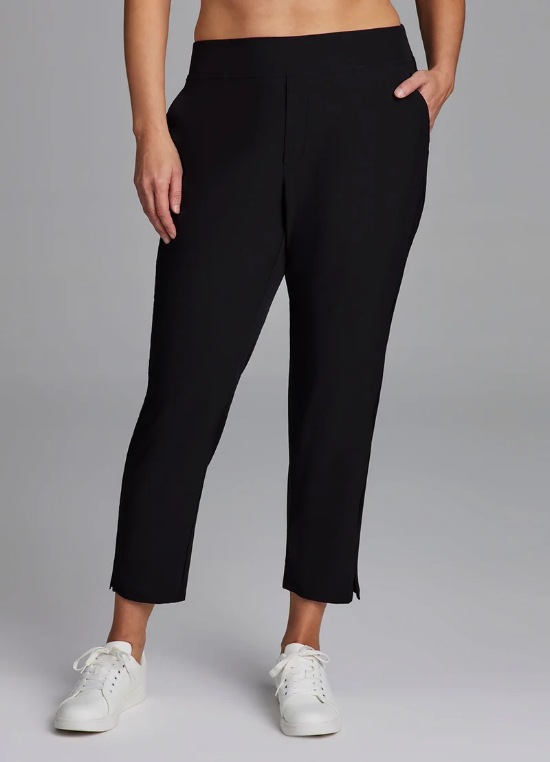 Plus City Stretch Ribbed Ankle Pant