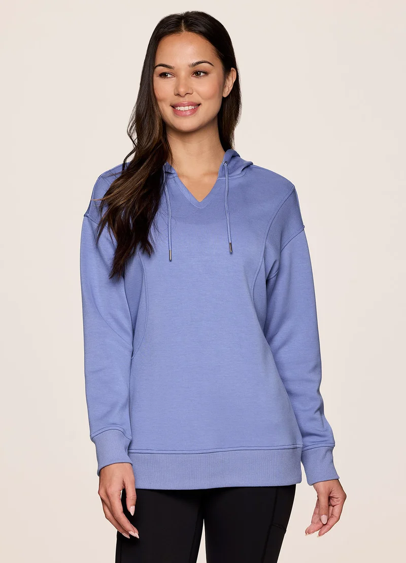 LuxeSoft V-Neck Hoodie