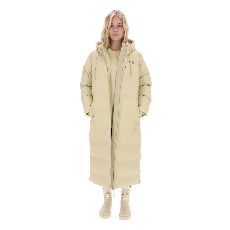 Women’s Hutchison PU Sonic Welded Long Puffer Jacket Gravel
