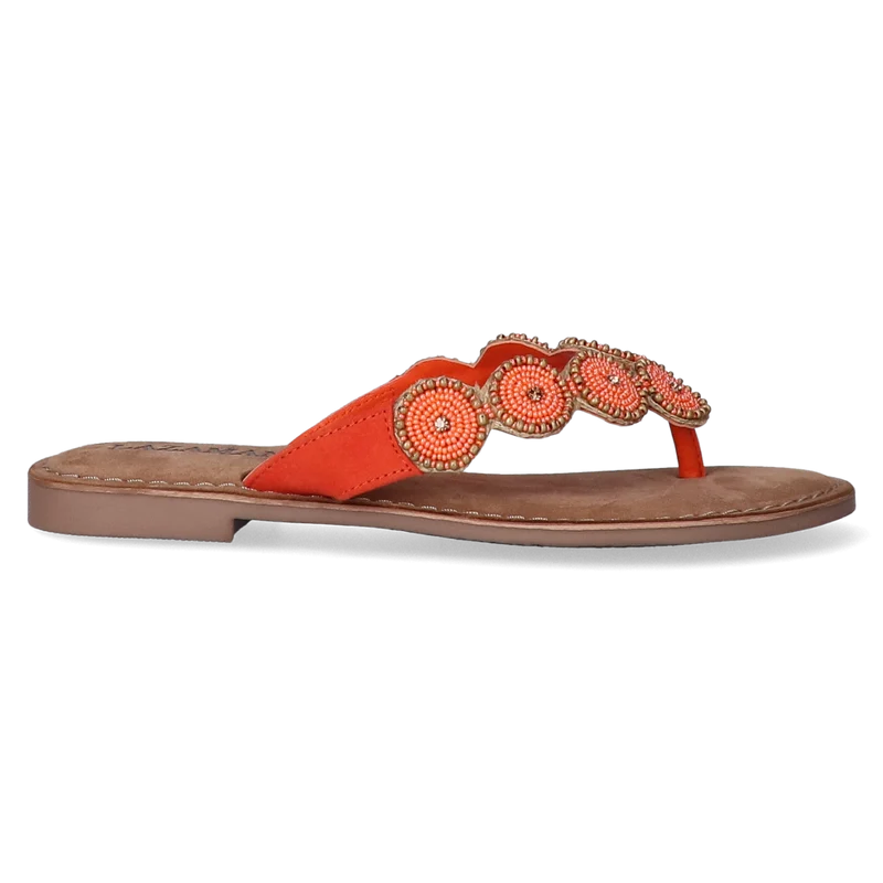 Luna Suede Dames Slippers Coral