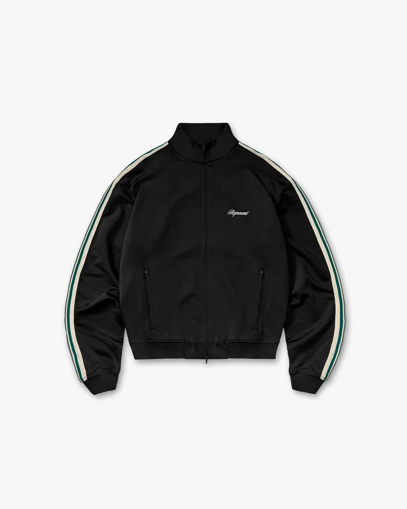 Taped Track Jacket - Jet Black