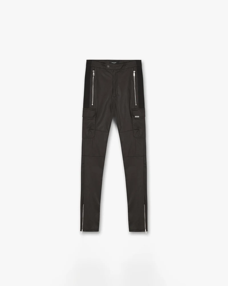 Leather Military Pant - Brown