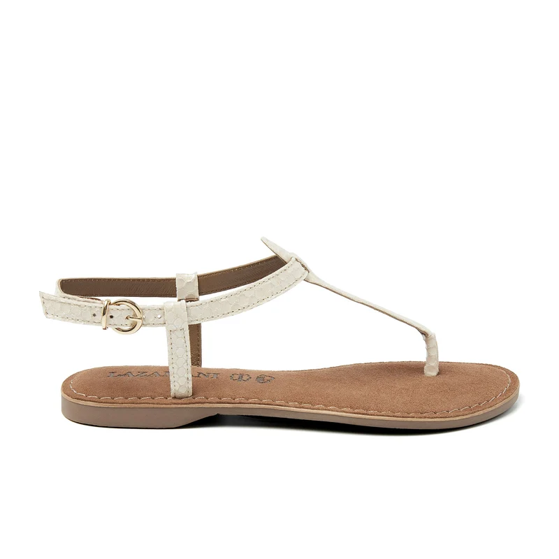 Dames Sandalen Leer 75.606 Off-White