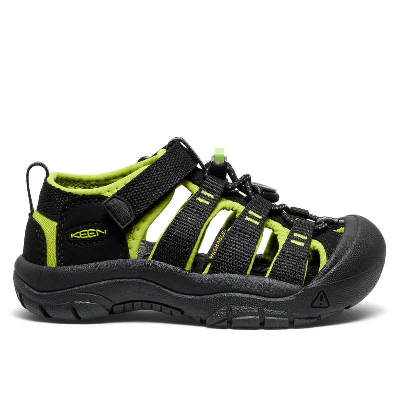 Newport H2 Younger Kids Sandalen Black/Lime Green
