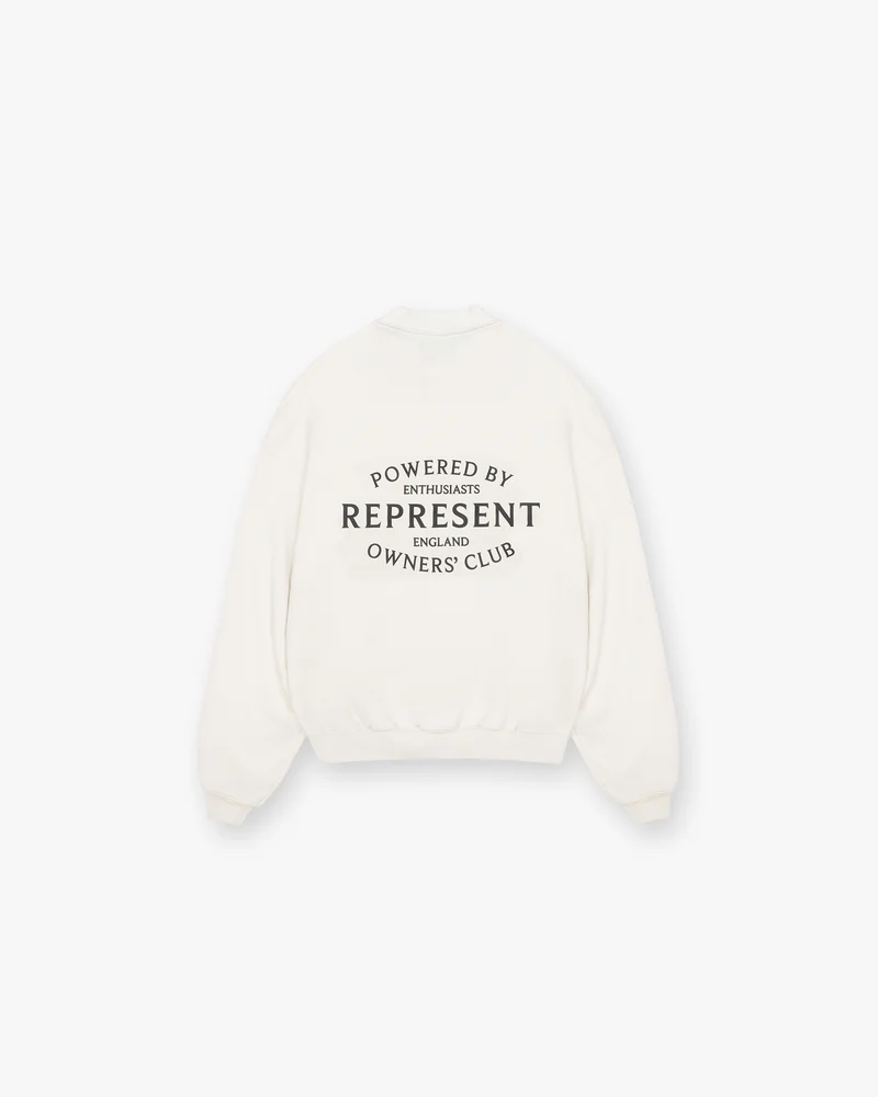 Represent Owners Club Stamp Sweater - Flat White
