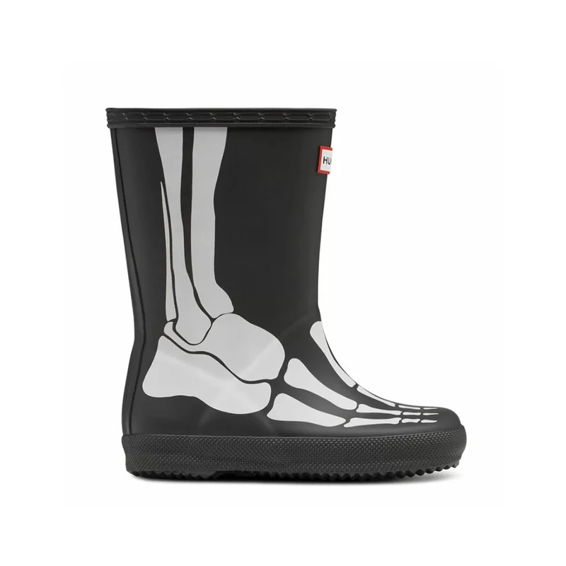 Original Kids First Classic Skeleton Print Boots Black