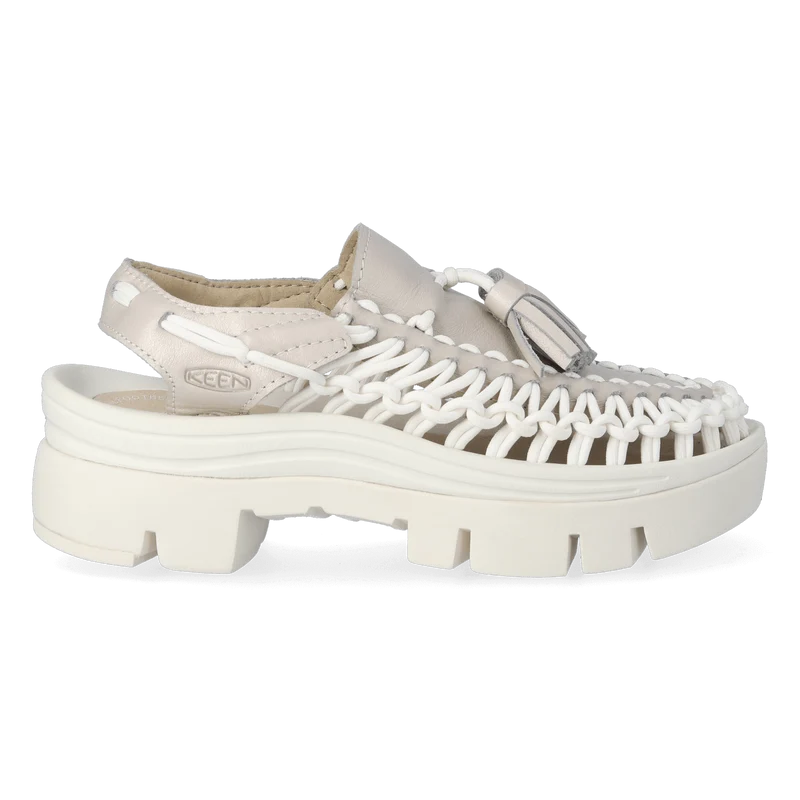 Uneek PLT Tassell Sandalen Champagne Gold/Star White