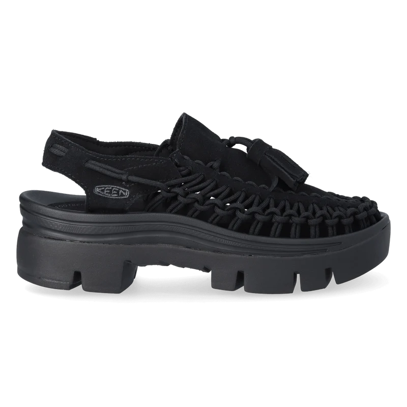 Uneek PLT Tassell Sandalen Black/Black