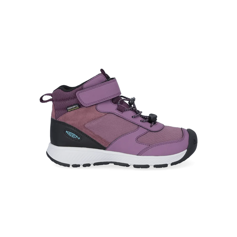 Skua Mid Younger Kids Boots Black Plum/Plum Perfect