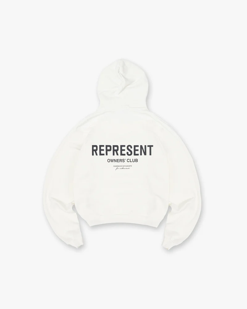 Represent Owners Club Hoodie - Flat White