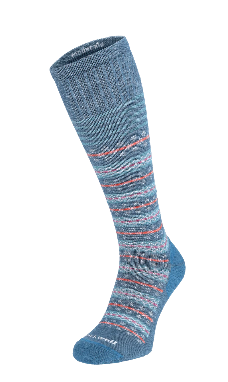 Mini Fairisle Dames Compressiekousen Klasse 1 Blueridge
