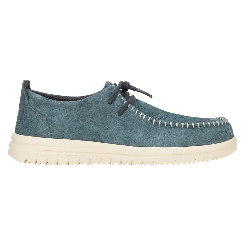 Wally NXT Moc Heren Mocassins Suede Stormy Blue/Wood Ash