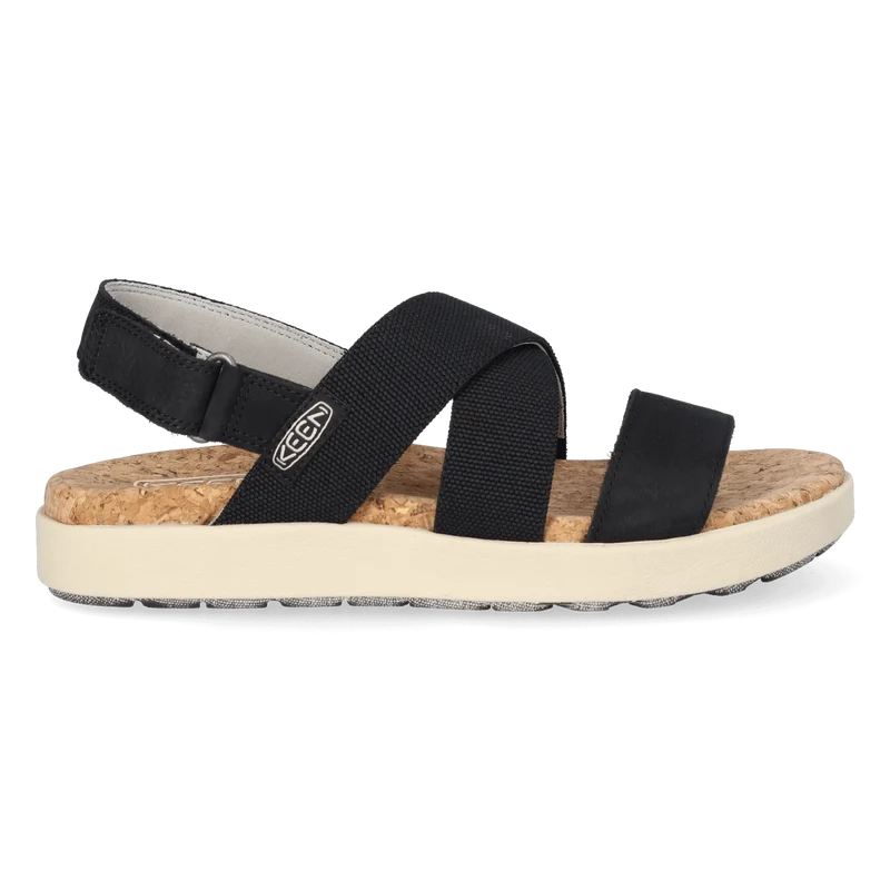 Elle Criss Cross Dames Sandalen Black/Birch