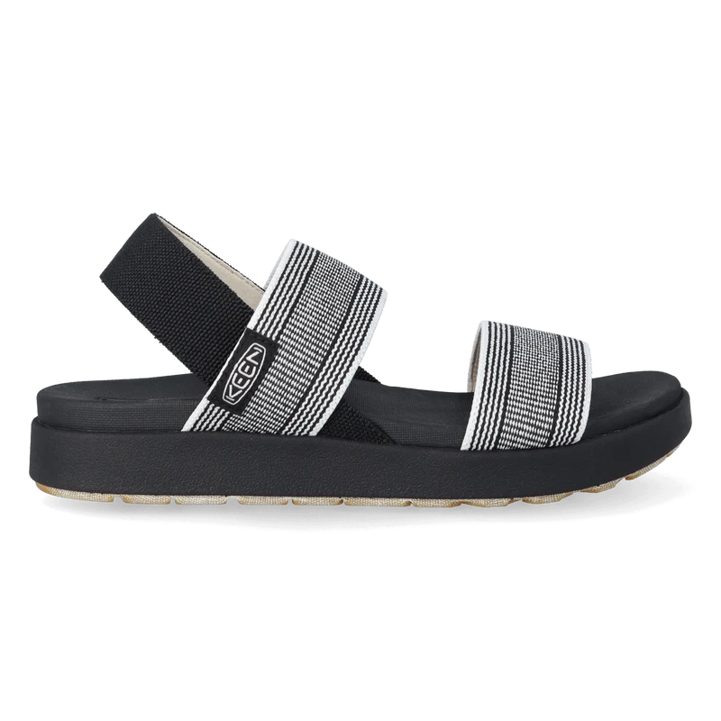 Elle Backstrap Dames Sandalen Black/Star White