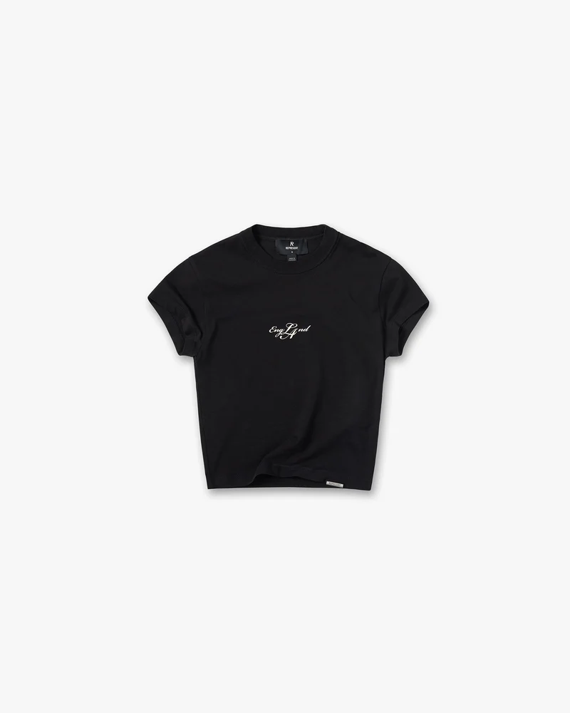 EngLAnd Baby Tee - Jet Black