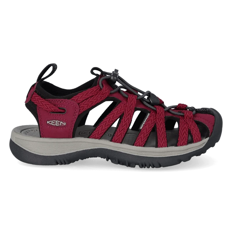 Whisper Dames Wandelsandalen Beaujolais/Black