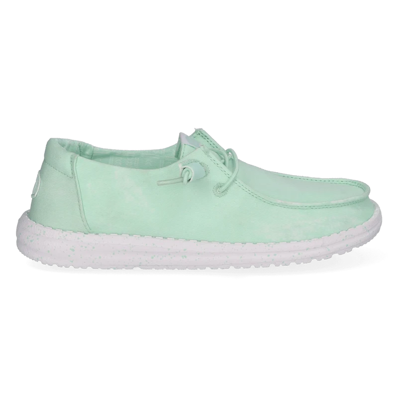 Wendy Stretch Canvas Dames Instappers Bay Blue