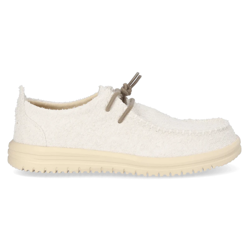Wally NXT Moc Heren Mocassins Suede Egret/Wood Ash