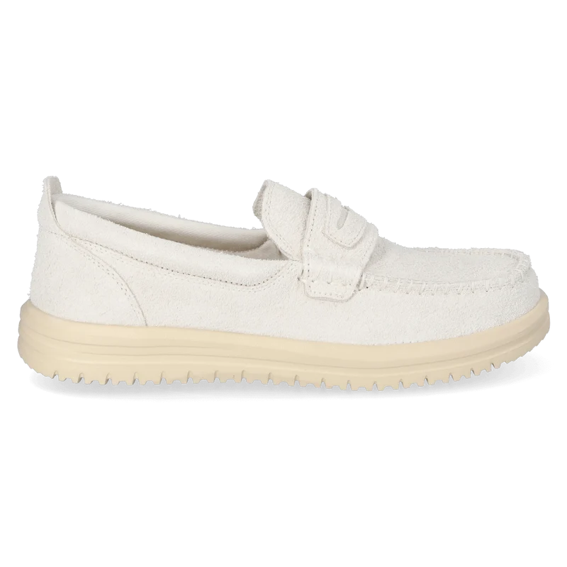 Wally NXT Heren Loafers Suede Egret/Wood Ash