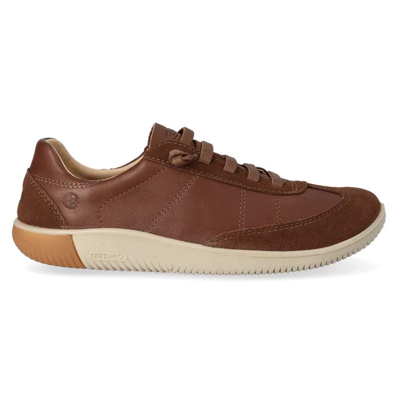 KNX T-Toe Heren Sneakers Leer Dark Earth/Plaza Taupe
