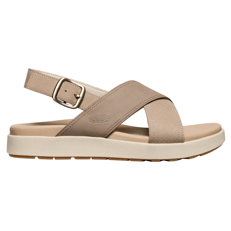 Elle Luxe Cross Strap Dames Sandalen Plaza Taupe/Brindle