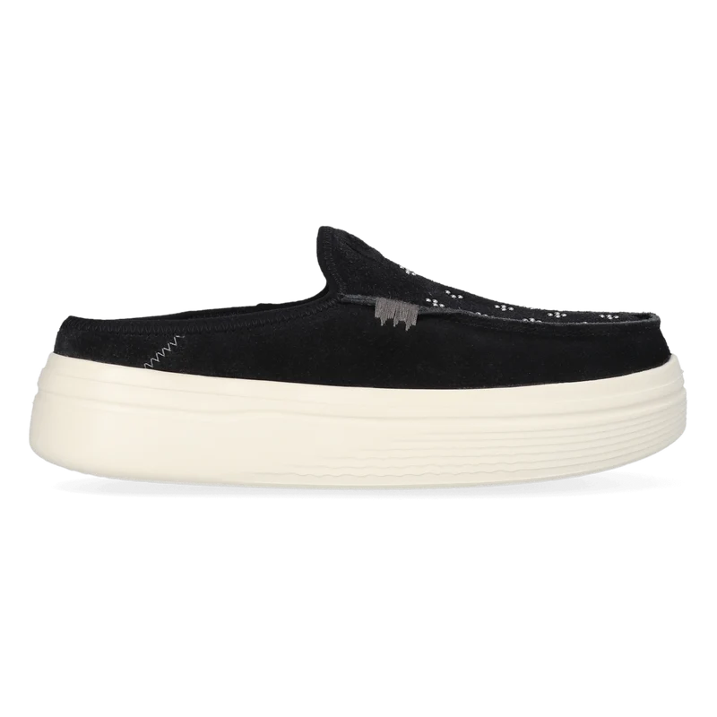 Austin Lift Suede Stud Dames Instappers Black