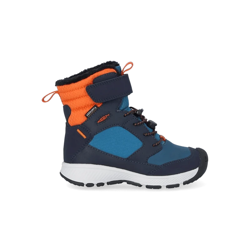 Skua Younger Kids Winter Boots Sky Captain/Gold Flame