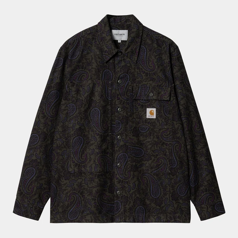 Carhartt WIP Heren Charter Paisley-printoverhemd - Plant