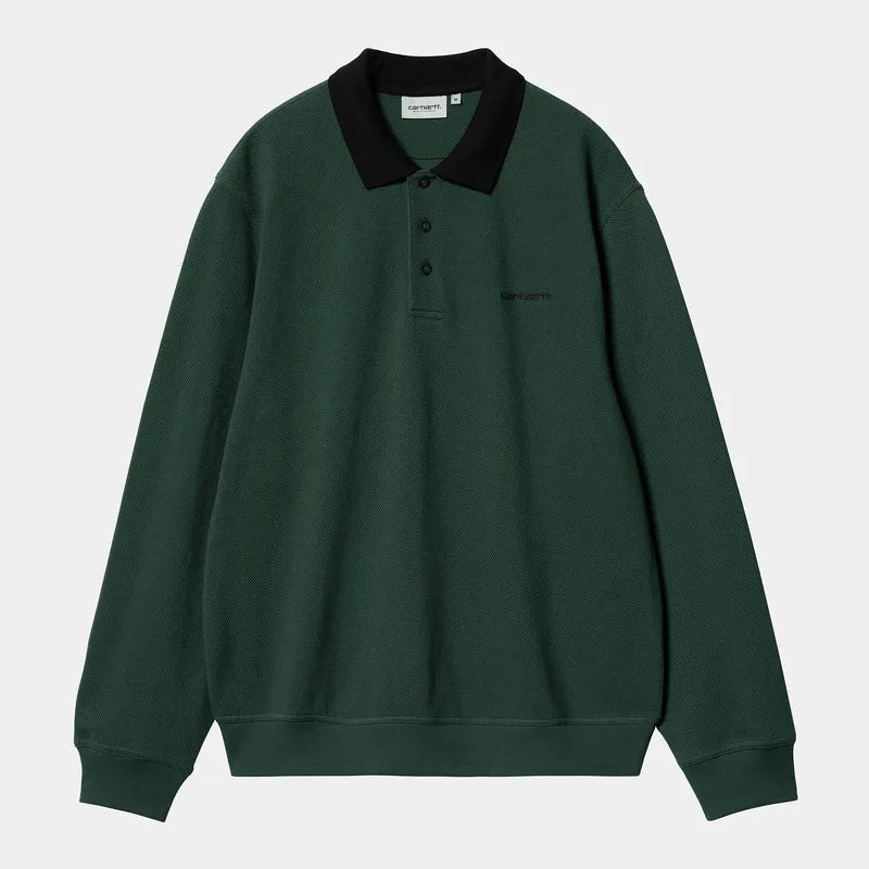 Carhartt WIP Vance rugbyshirt met lange mouwen voor heren - Discovery Green