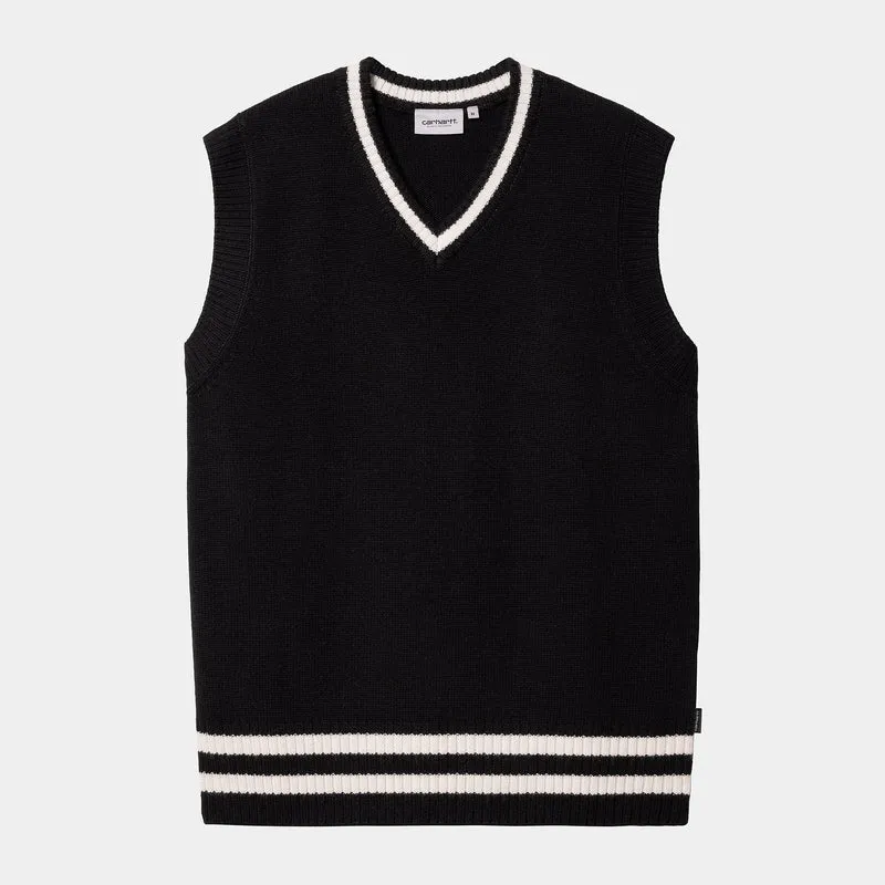 Carhartt WIP Heren Stanford Vest Trui - Zwart / Zout