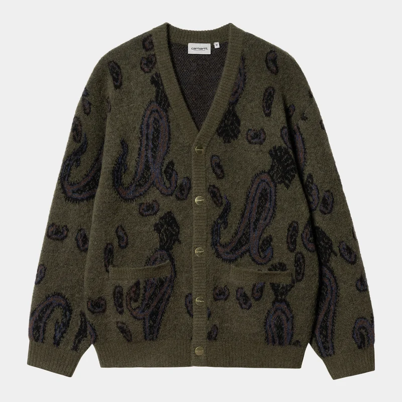 Carhartt WIP Heren Medford Paisley Jacquard Vest - Plant
