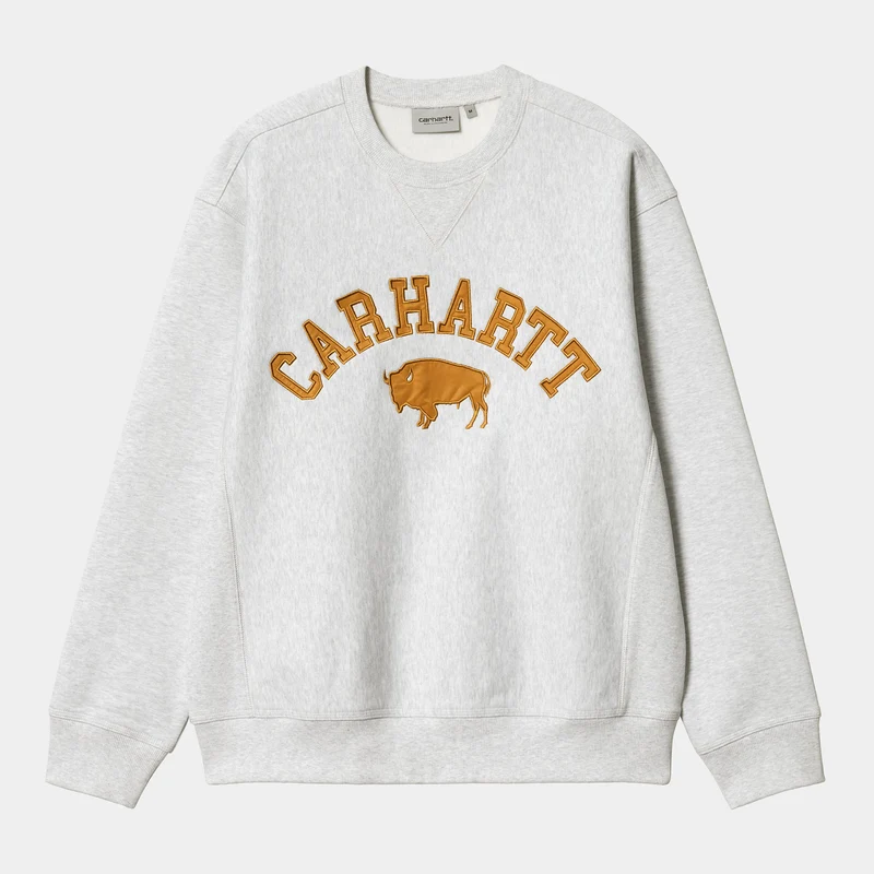 Carhartt WIP Locker sweattop voor heren - Ash Heather / Bruin