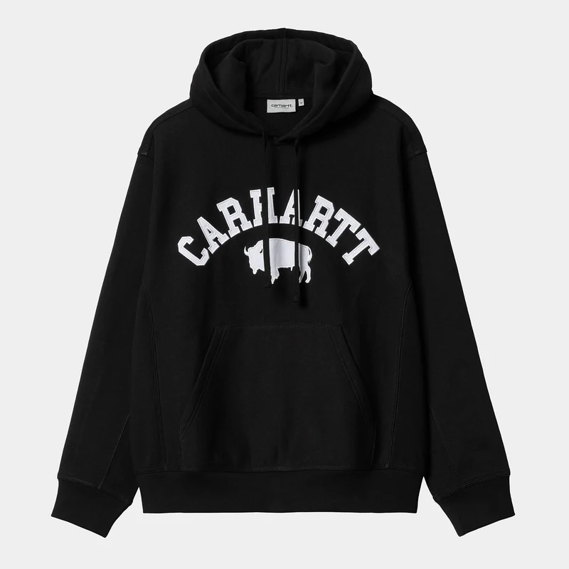 Carhartt WIP Heren Locker Sweat Hoodie - Zwart / Wit