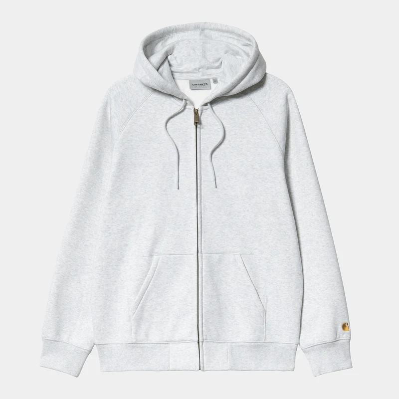 Carhartt WIP Chase-jack met capuchon voor heren - Ash Heather / Goud