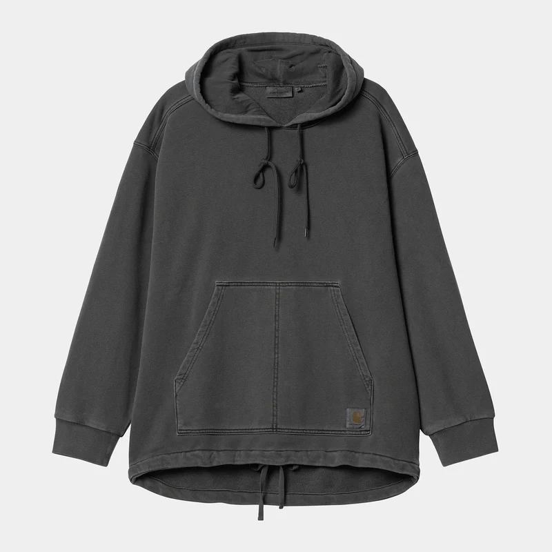 Carhartt WIP Heren Arling Sweat Hoodie - Zwart kledingstuk geverfd