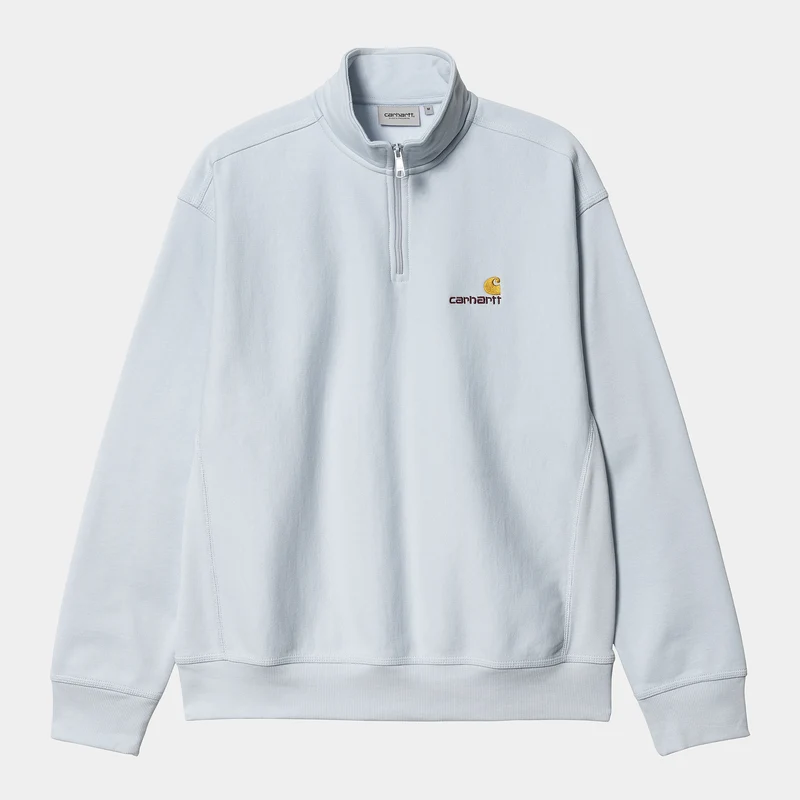 Carhartt WIP Heren halve rits American Script Sweatshirt - Icarus
