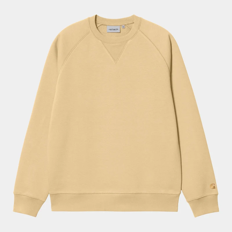 Carhartt WIP Chase sweattop voor heren - Citroen