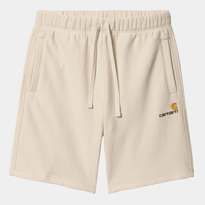Carhartt WIP HEREN American Script Zweetbroekje - Natuurlijk