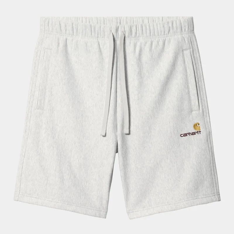 Carhartt WIP HEREN American Script Sweat Short - Ash Heather