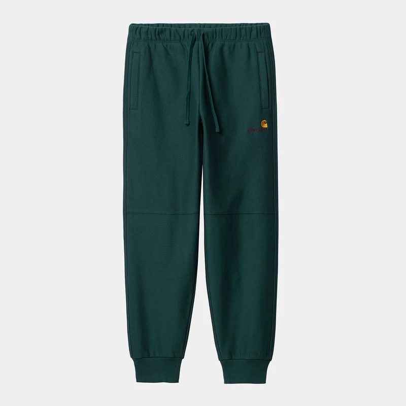 Carhartt WIP HEREN American Script Joggingbroek - Botanisch