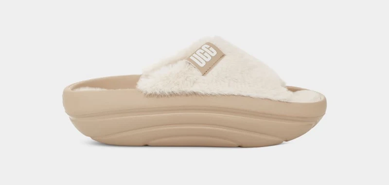 UGG Womens FoamO Plush Slide - Mosterdzaad