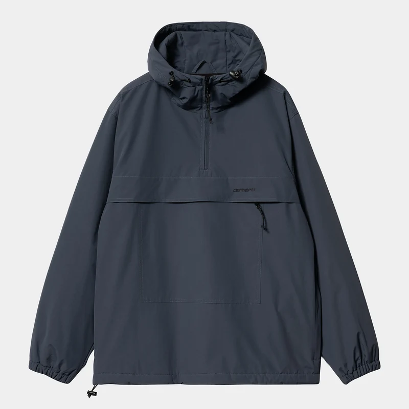 Carhartt WIP Heren Windbreaker Pullover Winterjas - Blauw / Zwart
