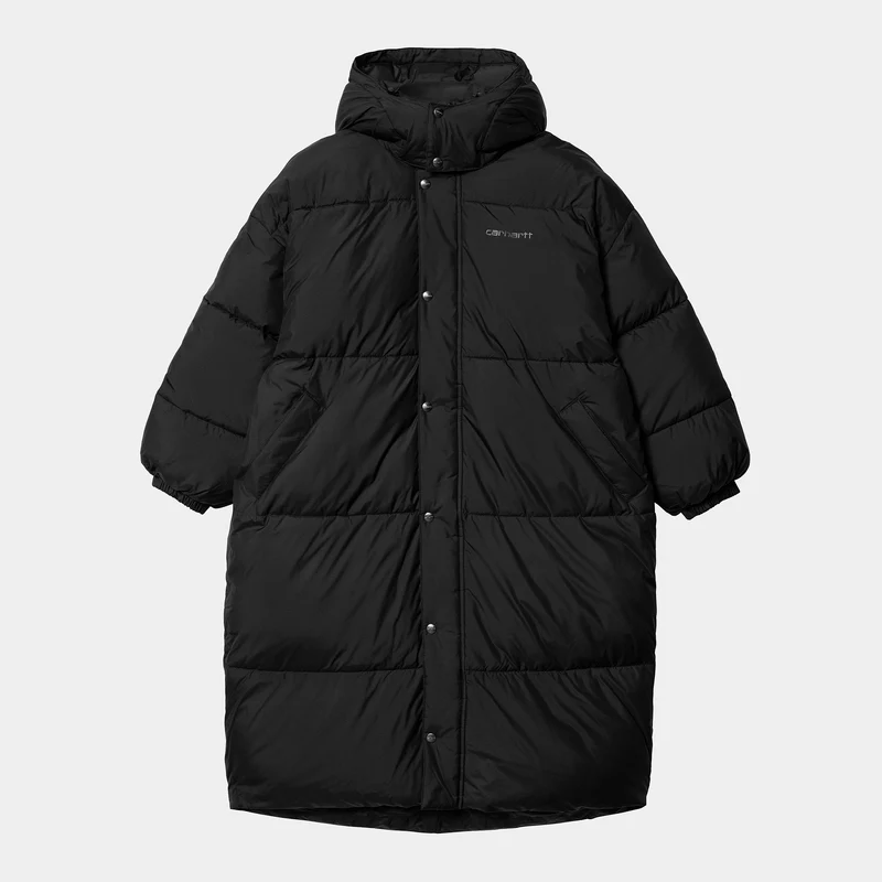 Carhartt WIP Killington oversized parka-jack voor dames - zwart / smid