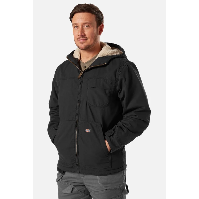 Dickies Heren sherpa gevoerd eendjack - zwart