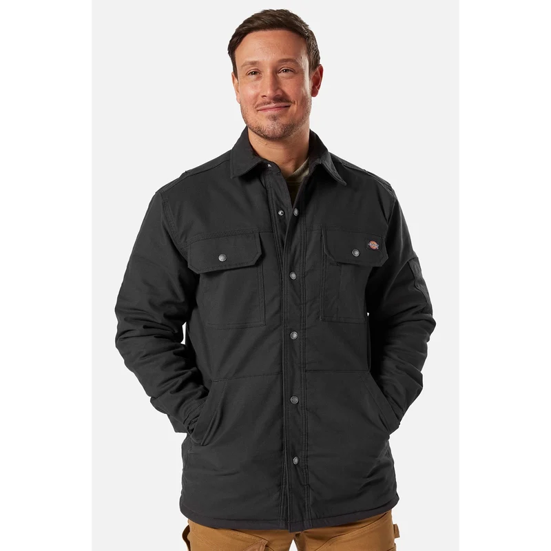 Dickies Flex Duck-overhemdjack voor heren - zwart