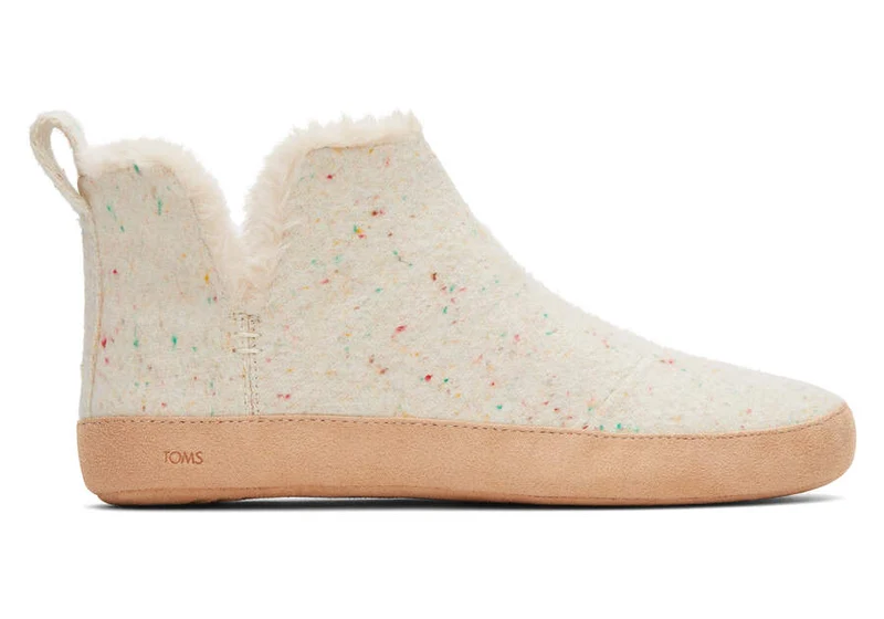 TOMS Lola-slippers voor dames - natuurlijke keperstof